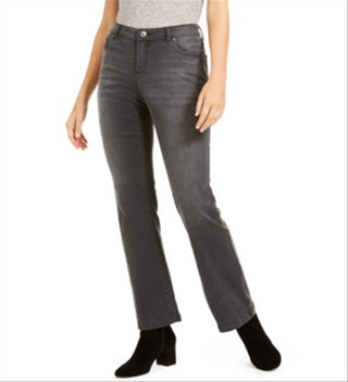 INC International Concepts Women's Curvy Fit Finity Bootcut Jeans Black Size 4