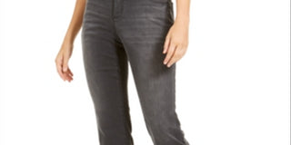 INC International Concepts Women's Curvy Fit Finity Bootcut Jeans Black Size 4