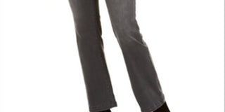 INC International Concepts Women's Curvy Fit Finity Bootcut Jeans Black Size 4