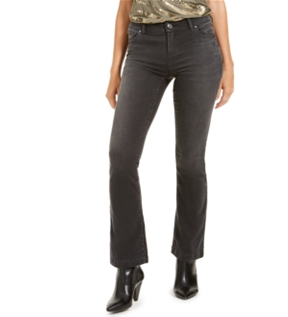 INC International Concepts Women's finity Bootcut Jeans Black Size 6
