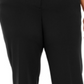 JM Collection Women's Plus Curvy Tummy Control Pants Black Size Petite Small