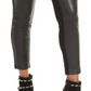 Thalia Sodi Women's Faux Leather Front Leggings Black Size Small