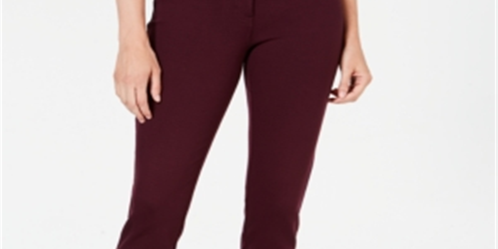 Style & Co Women's Slim Pants Purple Size 6