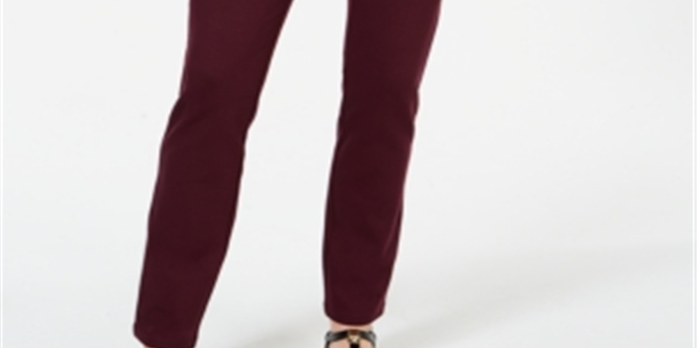 Style & Co Women's Slim Pants Purple Size 6