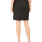 Calvin Klein Women's Metallic Tweed Pencil Skirt Black Size 12