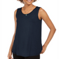 Style & Co Women's Swing Fit Tank Top Blue Size X-Large