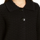 JM Collection Women's Holiday Party Textured Sweater Jacket Black Size X-Large