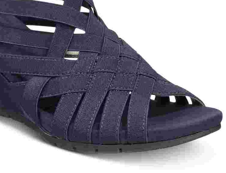 Bandolino Women's Gillmiro Open Toe Casual Strappy Sandals Blue Size 9.5 M