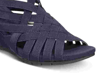 Bandolino Women's Gillmiro Open Toe Casual Strappy Sandals Blue Size 9.5 M
