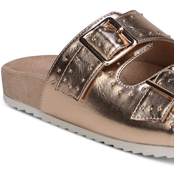 Bar III Women's Mealissa Foodbed Sandals Gold Size 9.5 M