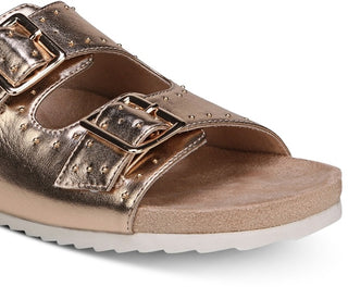 Bar III Women's Mealissa Foodbed Sandals Gold Size 9.5 M