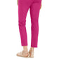 Charter Club Women's Petite Stretch Twill Cropped Pants Dark Pink Size 2 P