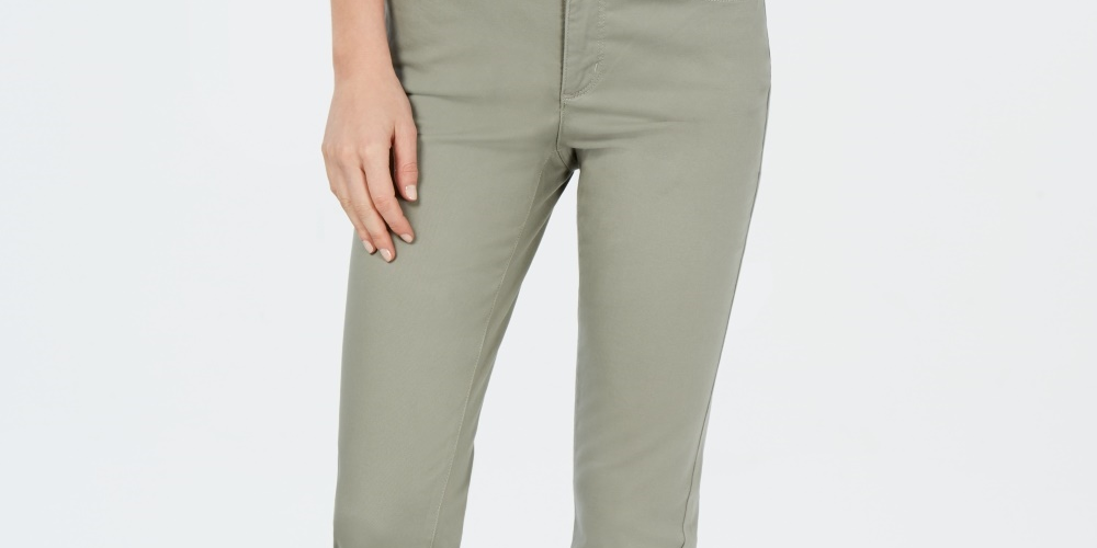 Charter Club Women's Petite Lexington Straight-Leg Jeans Green Size 4 P