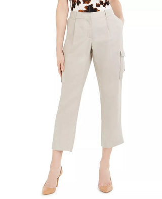 Calvin Klein Women's Cropped Cargo Pants Beige Size 6