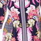 JM Collection Women's Embellished Keyhole Top Blue Size X-Small