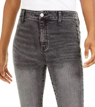 Tinseltown Juniors' High-Rise Skinny Ankle Jeans Black Size 0