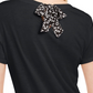Maison Jules Women's Tie-Back Solid T-Shirt Black Size Large