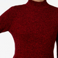 Karen Scott Women's Ribbed Knit Cotton Turtleneck Red Size PL
