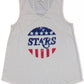 Style & Co Women's Knit Top Graphic Stars Tank Beige Size X-Small