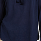 Charter Club Women's Tassel-Tie Eyelet Linen Top Blue Size Medium