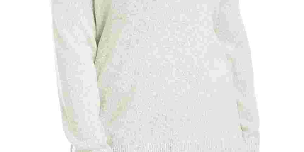 Karen Scott Women's Plus Size Marled Cotton Shawl-Collar Sweater Gray Size 0X