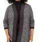 Karen Scott Women's Plus Size Tipped Cardigan Sweater Black Size 0X