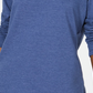 Karen Scott Women's Sport Cowl Neck Top Blue Size Large