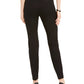 Alfani Women's Extended Tab Skinny Pants Black Size 8 Petite