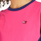 Tommy Hilfiger Women's Sport Colorblocked Cropped Top Pink Size XX-Large