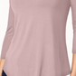 JM Collection Women's Cold-Shoulder Top Pink Size Medium