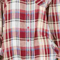 Style & Co Women's Plaid One Pocket Shirt Red Size Small