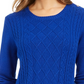 Charter Club Women's Cable Sweater Blue Size X-Small