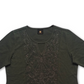 JM Collection Women's Embroidered Keyhole Top Gray Size X-Large