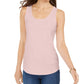 Charter Club Women's Supima Cotton Scoop Neck Tank Top Pink Size X-Small