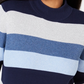 Karen Scott Women's Ribbed Mock Neck Cotton Sweater Blue Size Small