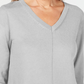 Karen Scott Women's V Neck Pullover Sweater Gray Size X-Small