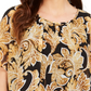 JM Collection Women's Flutter-Sleeve Top Black Size X-Small