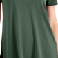 JM Collection Women's Ring Handkerchief Hem Top Green Size Large