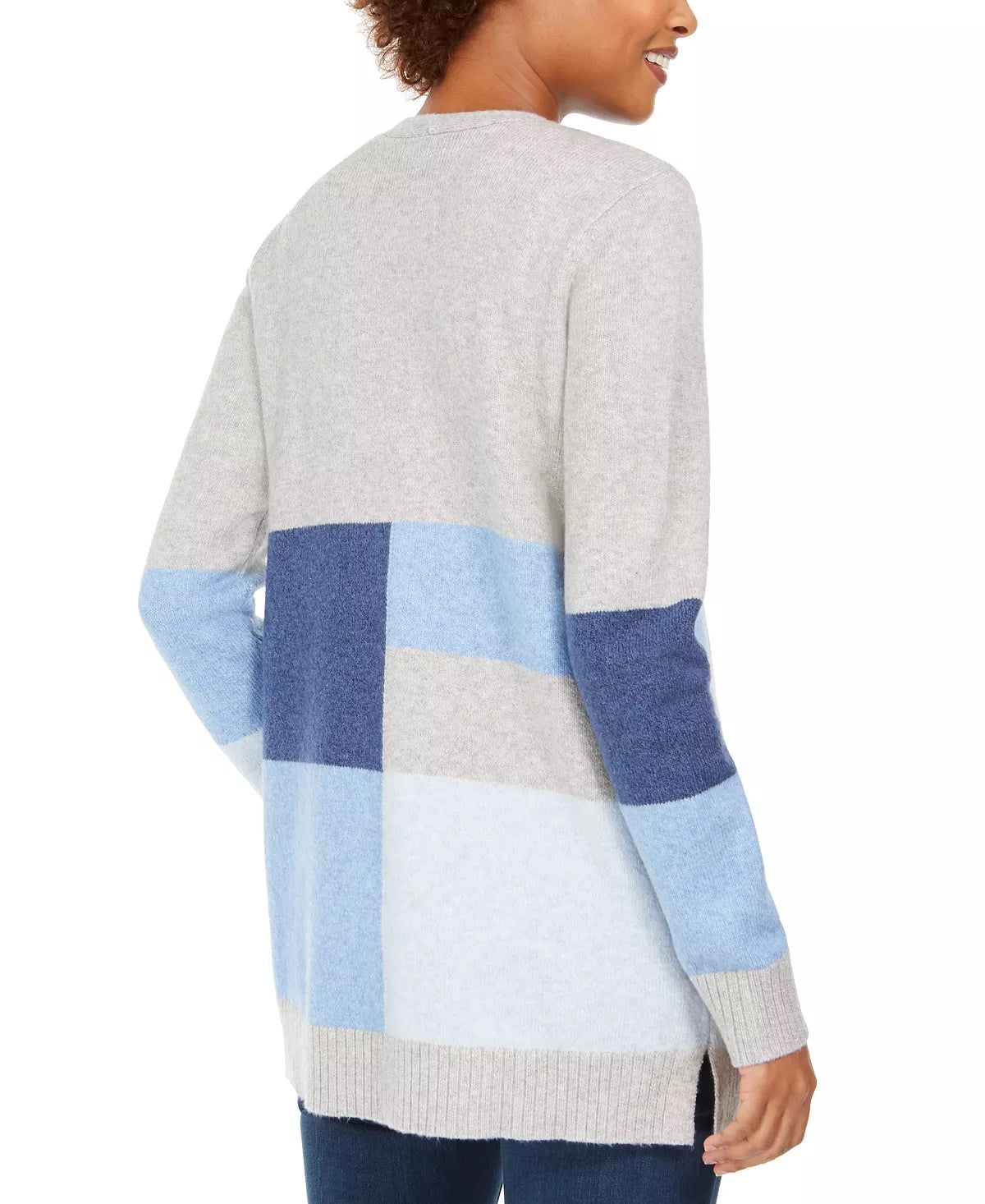 Charter Club Women's Color blocked Knit Cardigan Size XX-Large