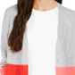 Charter Club Women's Colorblocked Knit Cardigan Red Size XX-Large