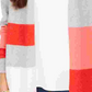 Charter Club Women's Colorblocked Knit Cardigan Red Size XX-Large