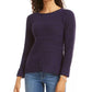 Style & Co Women's Crewneck Marled Sweater Green Size X-Large