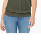 Style & Co Women's Convertible Off The Shoulder Top Green Size Large