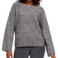 Style & Co Women's Marled Flared Sleeve Sweater Gray Size Small