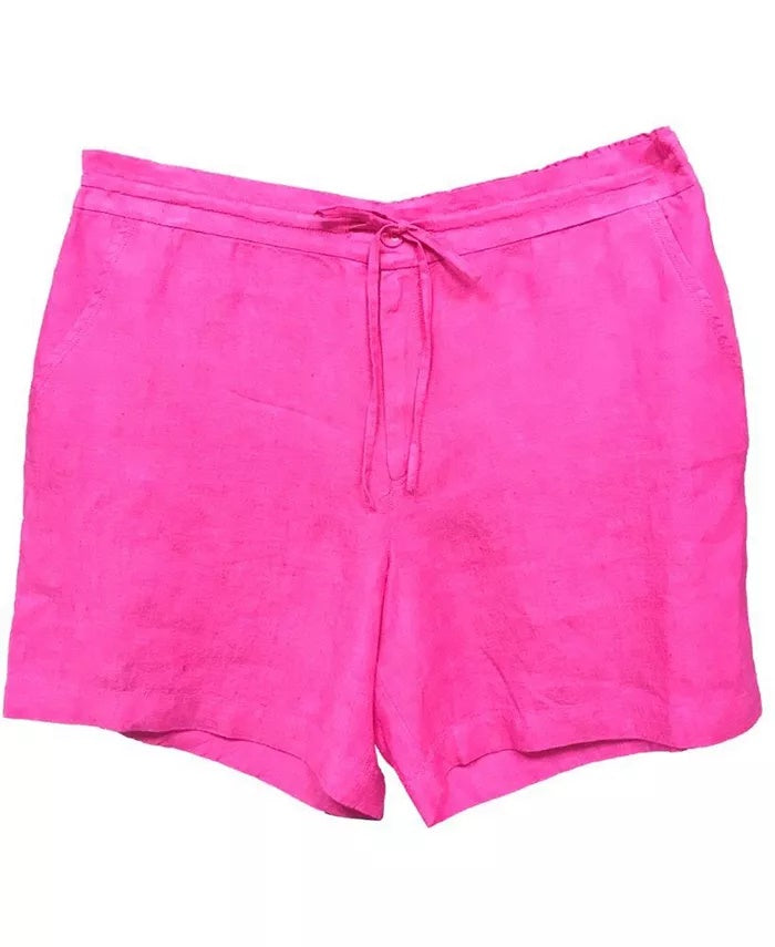 Charter Club Women's Pull On Shorts Pink Size Small
