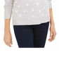 Karen Scott Women's Christmas Cats Sweater Gray Size Petite Small