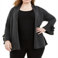Alfani Women's Tie Sleeve Cardigan Grey Size XXXL