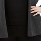 Alfani Women's Tie Sleeve Cardigan Grey Size XXXL