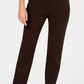 Charter Club Women's Pull On Ponte Knit Pants Brown Size 18X4.5