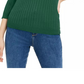 Maison Jules Women's Ribbed Crew Neck Sweater Green Size X-Small